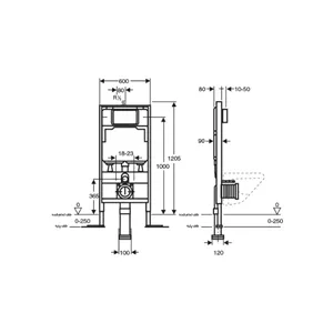 فلاش تانک توکار وال هنگ kwc