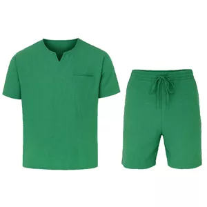 ست تیشرت شلوارک Zara (سبز) کد 6034