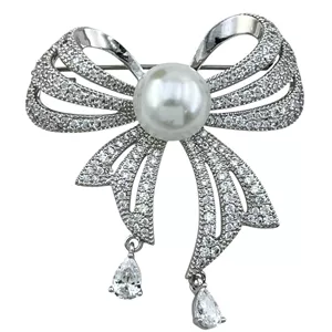 گل سینه زنانه ژوپینگ مدل پاپیون کد G4180