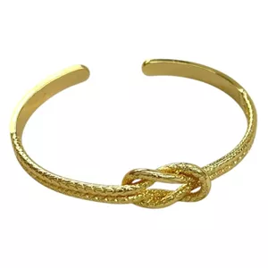 دستبند زنانه بنگل مینیمال مدل گره کد B5641