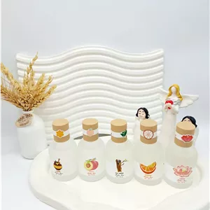 عطر بیکینی 50 میل درب چوبی Miyan کد 0259 - غنچه گل کارتن صورتی