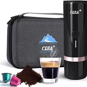 اسپرسوساز برقی شارژی قابل حمل مدل pcm03 برند CERA  goo - سبز تيره