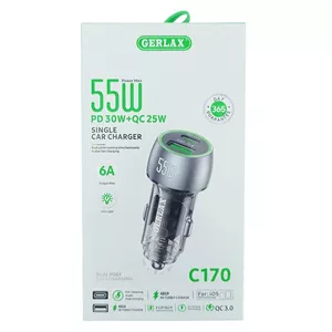 شارژر فندکی 55 وات جرلاکس GERLAX C170
