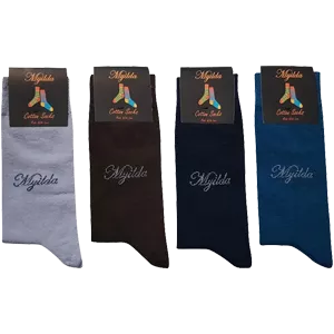 جوراب مردانه ساق بلند چندرنگ 5179-381-4 ماییلدا 4 عددی