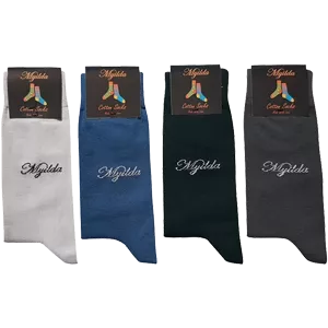 جوراب مردانه ساق بلند چندرنگ 5178-337-4-1 ماییلدا 4 عددی