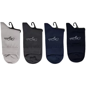 جوراب مردانه نیم ساق چندرنگ 3630-182-4-2 ماییلدا 4 عددی