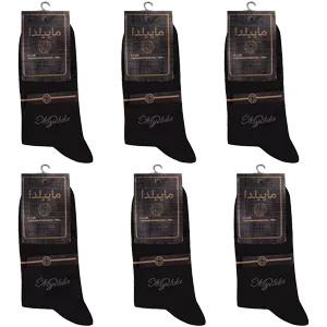 بسته 6 عددی جوراب مردانه ساق بلند 3630-182 ماییلدا