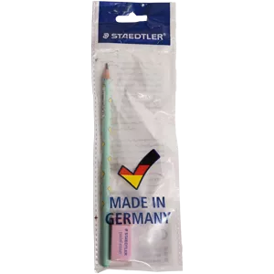 مداد مشکی پاستلی و پاک کن استدلر 2 عددی