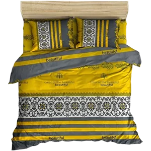 سرویس روتختی دو نفره 6 تکه بیوتیفول زرد کوکو جم