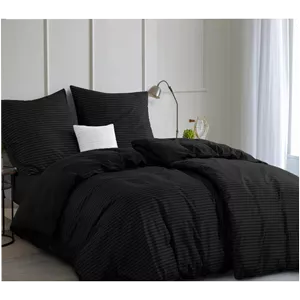 سرویس روتختی هتلی یک نفره 4 تکه مشکی کوکو جم 200×120 سانتی متر