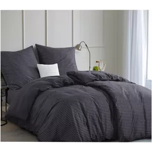 سرویس روتختی هتلی یک نفره 4 تکه طوسی تیره کوکو جم 200×90 سانتی متر