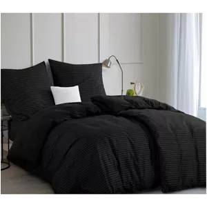 سرویس روتختی هتلی یک نفره 4 تکه مشکی کوکو جم 200×90 سانتی متر