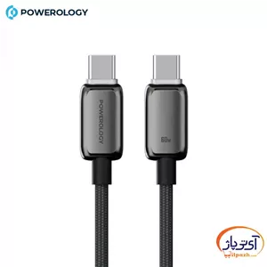 کابل شارژ و دیتا Type-C پاورولوژی ZINCO طول 1متر 60W