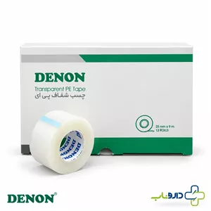 چسب شفاف پزشکی دنون DENON سایز 25 میلی متر × 9 متر