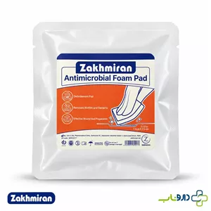 کلین پد آنتی میکروبیال زخمیران 7.5×7.5 سانتی متر