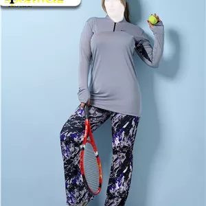 ست تونیک شلوار سایز بزرگ ورزشی زنانه Nike کد 02