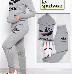 سویشرت شلوار نخ پنبه زنانه adidas کد 002