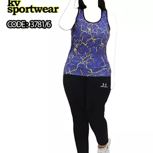 ست تاپ شلوار سایز بزرگ ورزشی زنانه Under armour کد 003