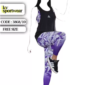 ست نیم تنه لگ و کاور ورزشی زنانه Reebok کد 001