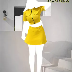 ست کراپ دامن تنیس زنانه alo کد 001
