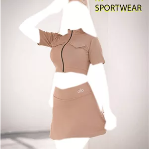 ست کراپ دامن تنیس زنانه alo کد 003