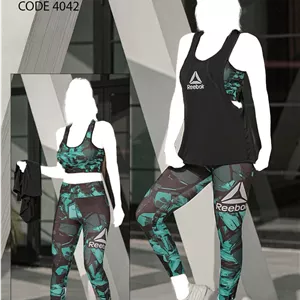 ست نیم تنه لگ و کاور ورزشی زنانه Reebok کد 002