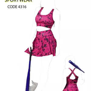 ست نیم تنه دامن ورزشی زنانه NIKE کد 004