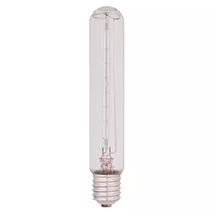 لامپ خیاری هالوژن رشته ای مستقیم (آبادانی) 220 ولت 500 وات مدل T45X215MM پایه بزرگ (E40)