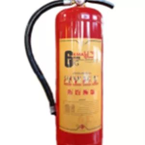 کپسول آتش نشانی ABC کارا6کیلوگرمی به انضمام نازل وبست دیواری/تائیددارآتش نشانی