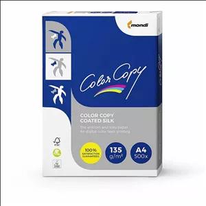 کاغذ 135 گرمی کالر کپی براق سایز A4 ماندی