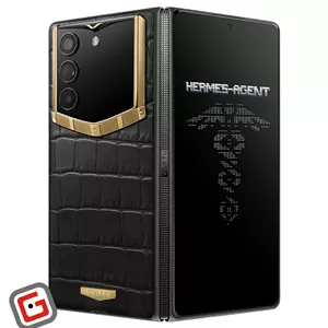 گوشی موبایل ورتو مدل AlphaFold Bespoke Alligator Skin Gold IV ظرفیت 1 ترابایت و رم 16 گیگابایت