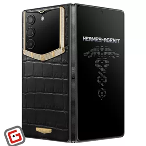 گوشی موبایل ورتو مدل AlphaFold Bespoke Alligator Skin Gold & Diamond ظرفیت 1 ترابایت و رم 16 گیگابایت