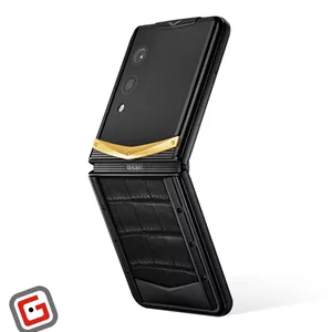 گوشی موبایل تاشو ورتو مدل Quantum Flip Alligator Gold V Iron Black ظرفیت 1 ترابایت رم 16 گیگابایت