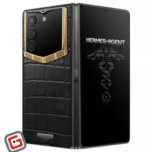 گوشی موبایل ورتو مدل AlphaFold Bespoke Alligator Skin Gold III ظرفیت 1 ترابایت و رم 16 گیگابایت