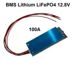 ماژول محافظ شارژ باتری لیتیوم فسفات 4سل 100 آمپر BMS Lithium LiFePO4 12V