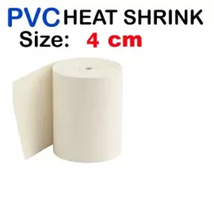 شیرینگ حرارتی PVC مشکی باتری عرض 4 سانت  طول یک متر 40 میکرون شیری