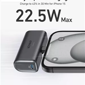 پاوربانک 5000 میلی آمپر انکر Anker Nano 5000mAh Power Bank A1653 با سوکت تایپ سی
