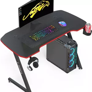 میز گیمینگ شکل Z مدل Chulovs Gaming Desk 47.2 Inch Z - ارسال ۱۰ الی ۱۵ روز کاری
