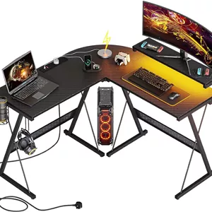 میز گیمینگ  ال ای دی RGB شکل L مدل Bestier LED Gaming Desk - ارسال 15 الی 20 روز کاری