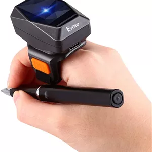بارکد خوان بی سیم مدل Eyoyo 2D Finger Ring Barcode Scanner - ارسال 15 الی 20 روز کاری