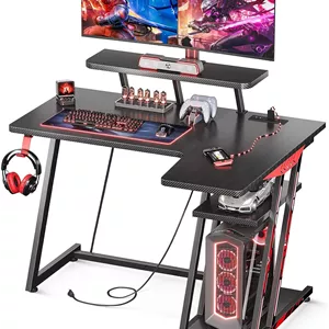 میز گیمینگ شکل L مدل MOTPK Gaming Desk L Shaped 39 Inch - ارسال 15 الی 20 روز کاری