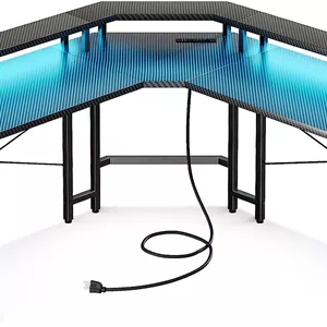 میز گیمینگ مدل ODK L Shaped Gaming Desk - ارسال 15 الی 20 روز کاری