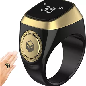 Smart Rings for Men  Tasbih Counter Prayer Smart Rings  Digital Electronic Tasbeeh Counters for Prayer Sports Gifts OLED Display - ارسال 15 الی 20 روز کاری