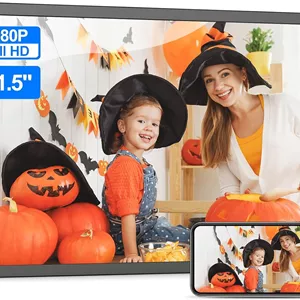 21.5-inch Dual-WiFi Digital Photo Frame - FULLJA FHD Large Smart Digital Picture Frame 2.4GHz/5GHz Dual Band WiFi Sharing Photos and Videos via App or Email Sync amp Mirror Smartphone Screen - ارسال 15 الی 20 روز کاری