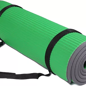 BalanceFrom All-Purpose 2/5-Inch (10mm) Extra Thick High Density Anti-Slip Exercise Pilates Yoga Mat with Carrying Strap - ارسال 15 الی 20 روز کاری
