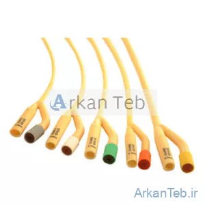 سوند فولی دو راه لاتکس با شیر لاستیکی سایز ۲۰ زرد سوپا (ارسال از تهران)