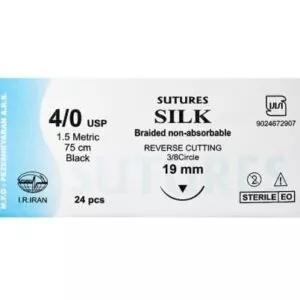 نخ جراحی سیلک سوچرز 4/0 ( ارسال از تهران )