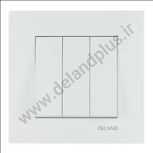 کلید سه پل مدل آسا سفید 98(مکانیزم قاب)