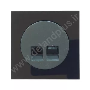 تلفن تک سوکت مدل آوا پلکسی مشکی (مکانیزم قاب)
