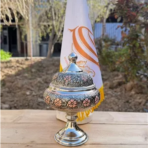 قندان مسی صفینه ای الماس